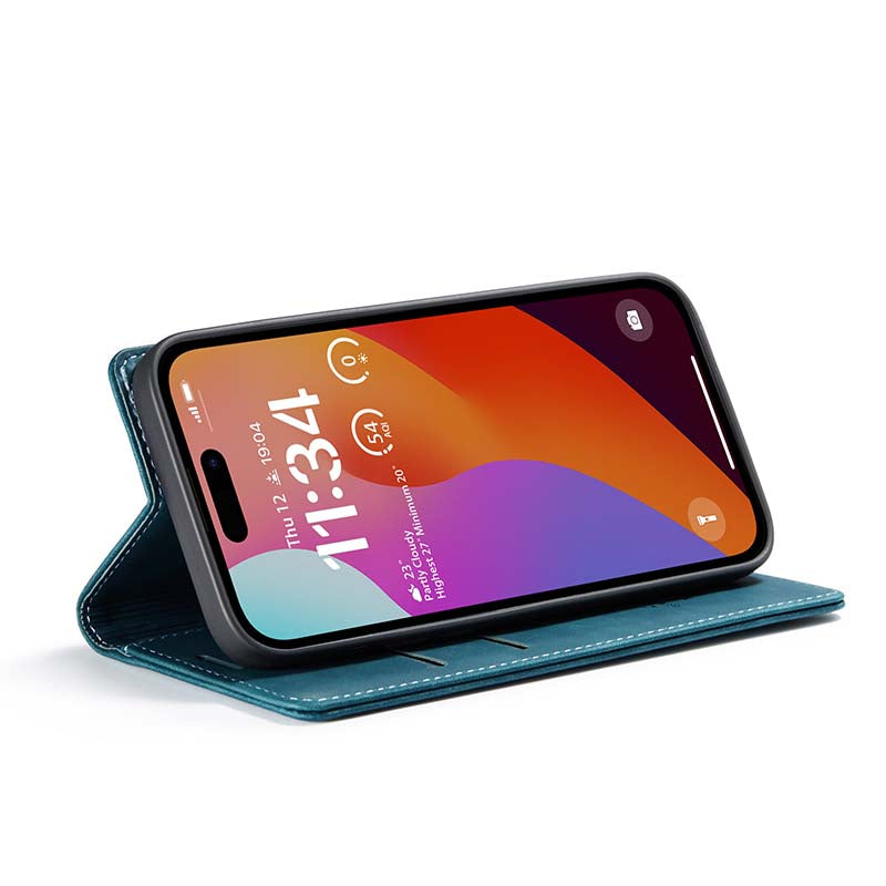 CaseMe Retro Wallet Case Green