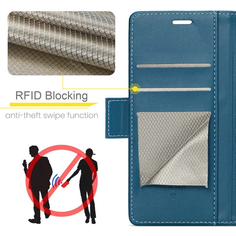 CaseMe RFID Wallet Case Blue