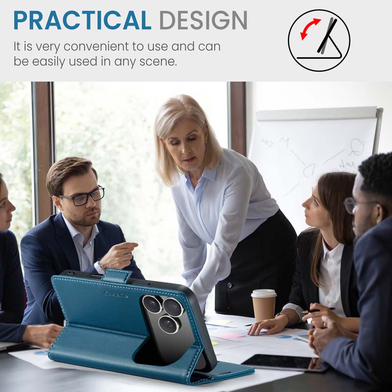 CaseMe RFID Wallet Case Blue