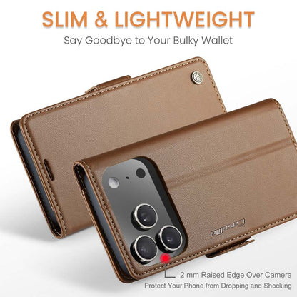 CaseMe RFID Wallet Case Brown