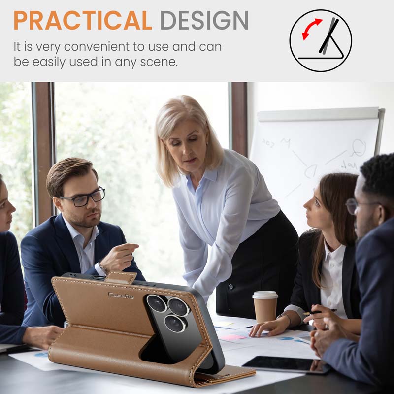 CaseMe RFID Wallet Case Brown