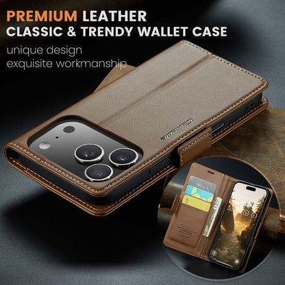 CaseMe RFID Wallet Case Brown