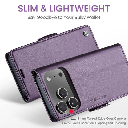 CaseMe RFID Wallet Case Purple