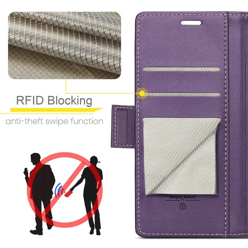 CaseMe RFID Wallet Case Purple