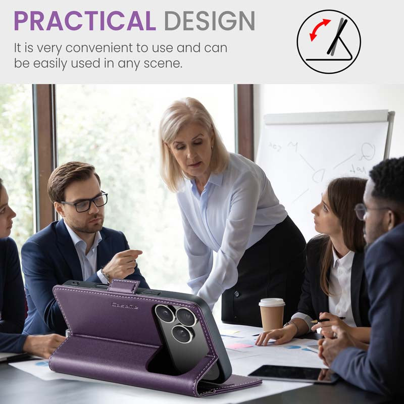 CaseMe RFID Wallet Case Purple