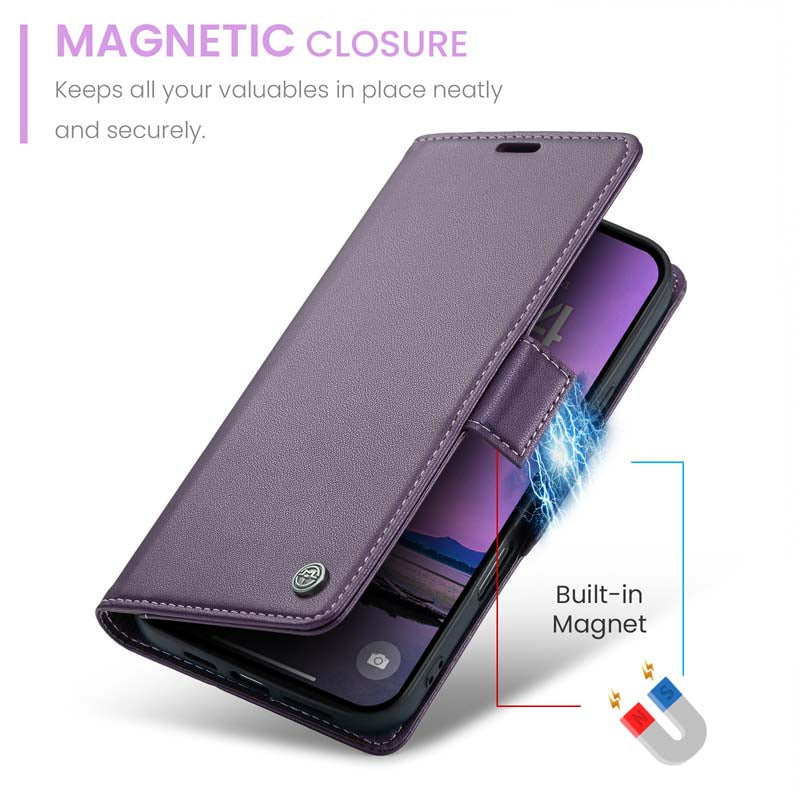 CaseMe RFID Wallet Case Purple