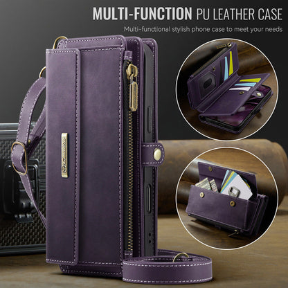 Caseme Crossbody Leather Wallet RFID Phone Case Purple