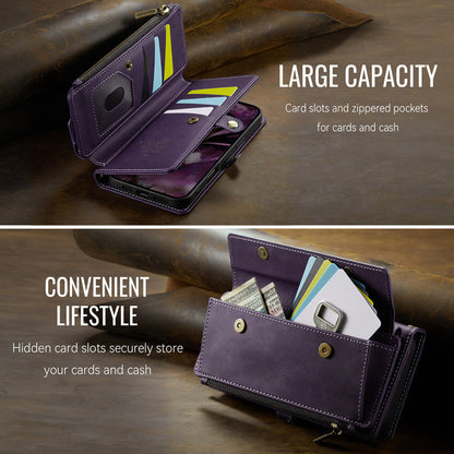Caseme Crossbody Leather Wallet RFID Phone Case Purple