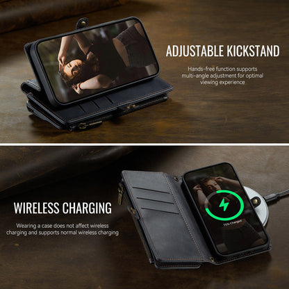 Caseme Crossbody Leather Wallet RFID Phone Case Black