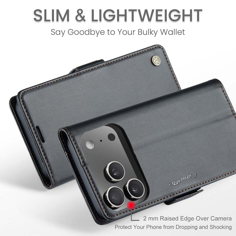 CaseMe RFID Wallet Case Black