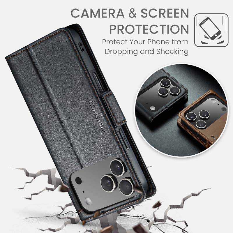 CaseMe RFID Wallet Case Black