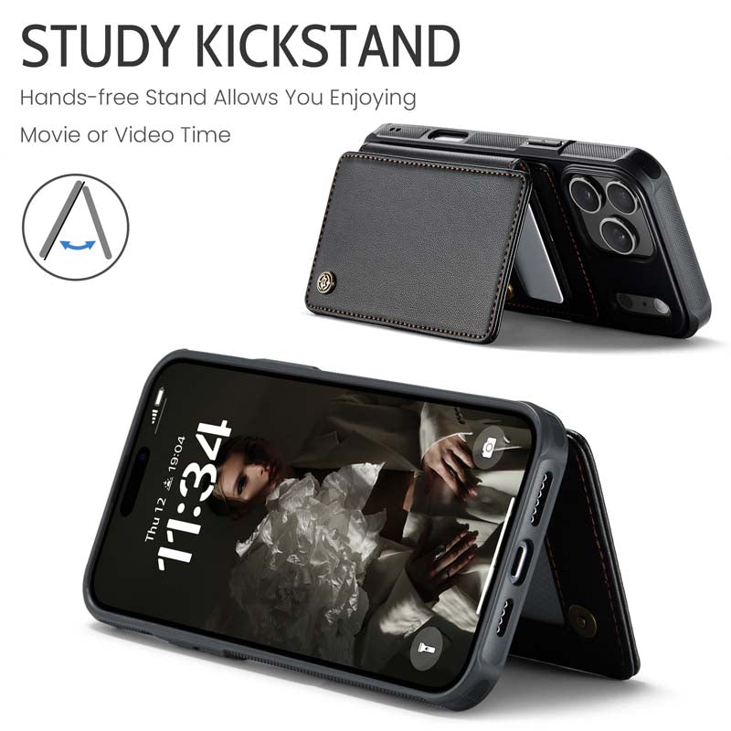 CaseMe Cardholder RFID Phone Case Black