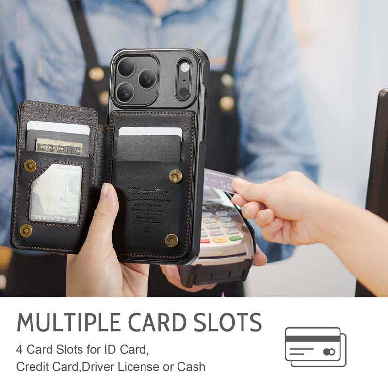 CaseMe Cardholder RFID Phone Case Black