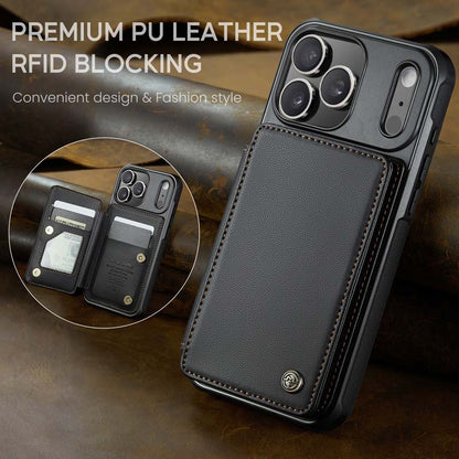 CaseMe Cardholder RFID Phone Case Black