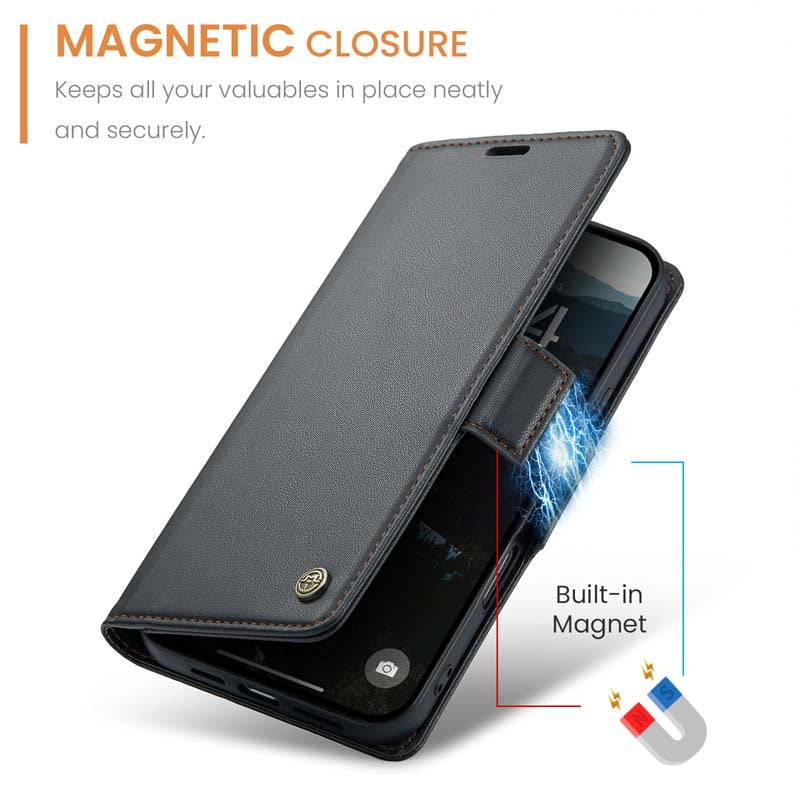 CaseMe RFID Wallet Case Black