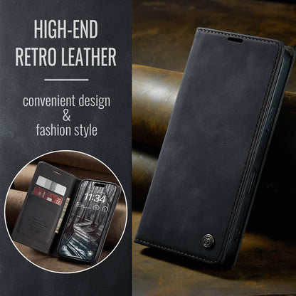 CaseMe Retro Wallet Case Black