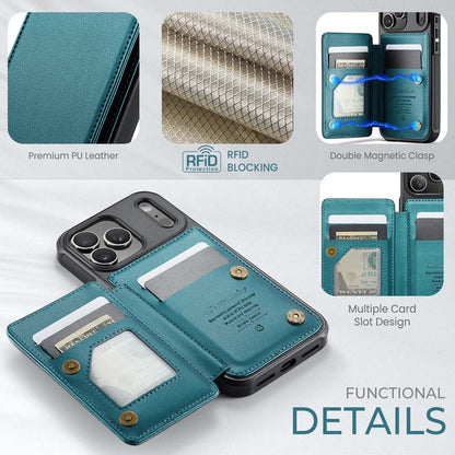 CaseMe Cardholder RFID Phone Case Green