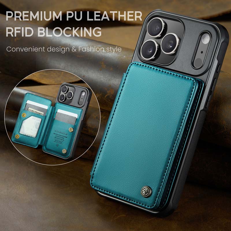 CaseMe Cardholder RFID Phone Case Green