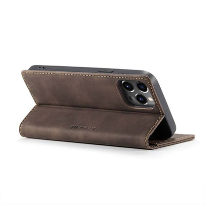 CaseMe Retro Wallet Case Coffee