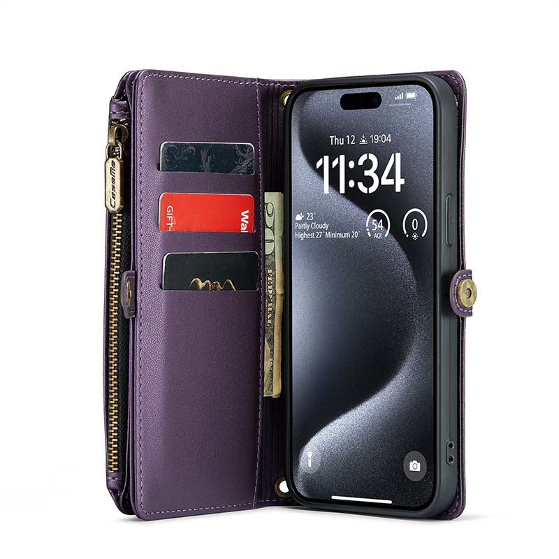 CaseMe Crossbody RFID Phone Bag Purple