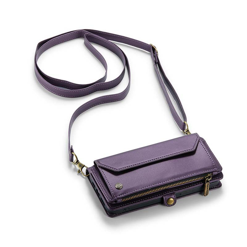 CaseMe Crossbody RFID Phone Bag Purple