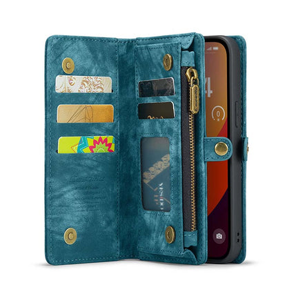 CaseMe Zipper Wallet Detachable Case Blue