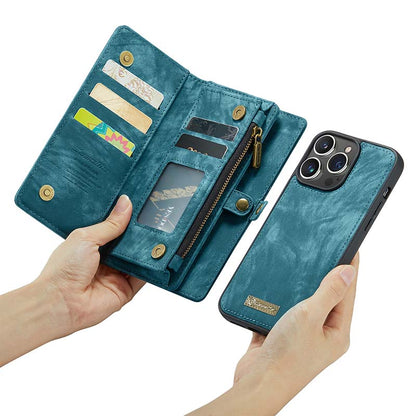 CaseMe Zipper Wallet Detachable Case Blue