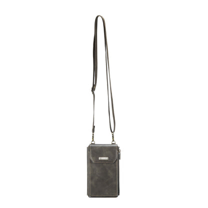 CaseMe Crossbody RFID Zipper Phone Bag Coffee