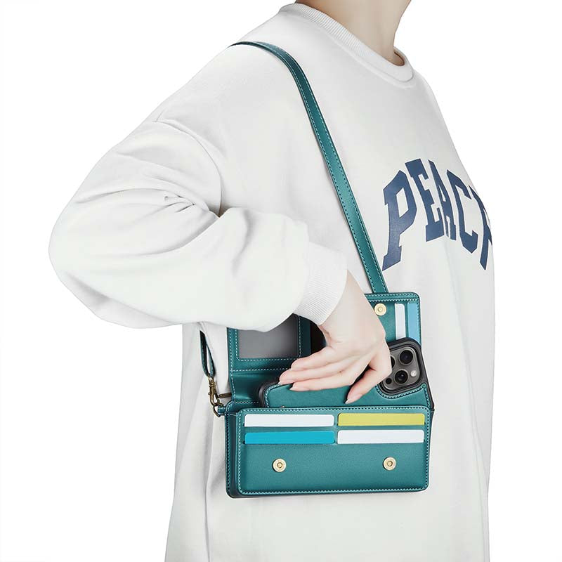 CaseMe Multifunctional Crossbody Phone Bag Green