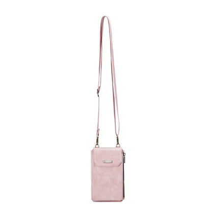 CaseMe Crossbody RFID Zipper Phone Bag Pink