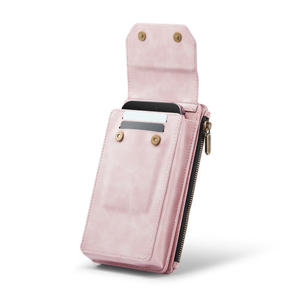 CaseMe Crossbody RFID Zipper Phone Bag Pink