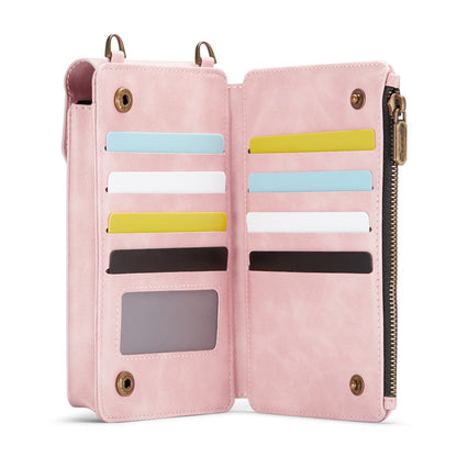 CaseMe Crossbody RFID Zipper Phone Bag Pink