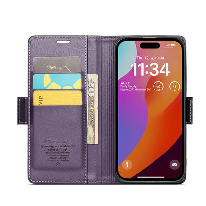 CaseMe RFID Wallet Case Purple