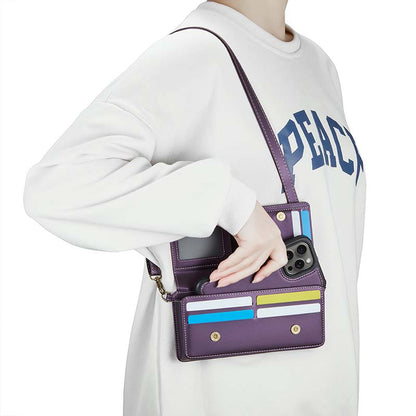 CaseMe Multifunctional Crossbody Phone Bag Purple