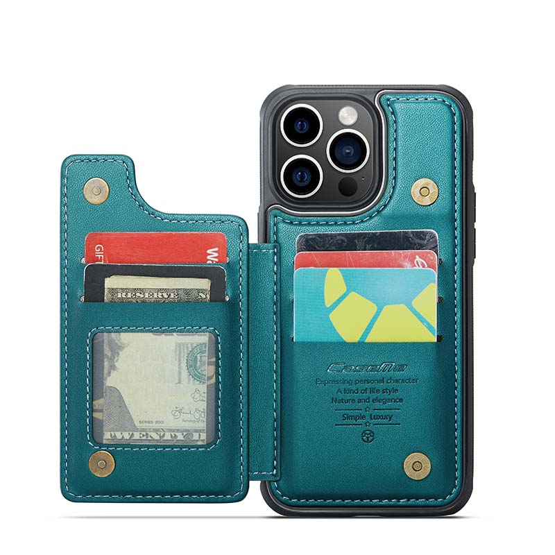 CaseMe Cardholder RFID Phone Case Green