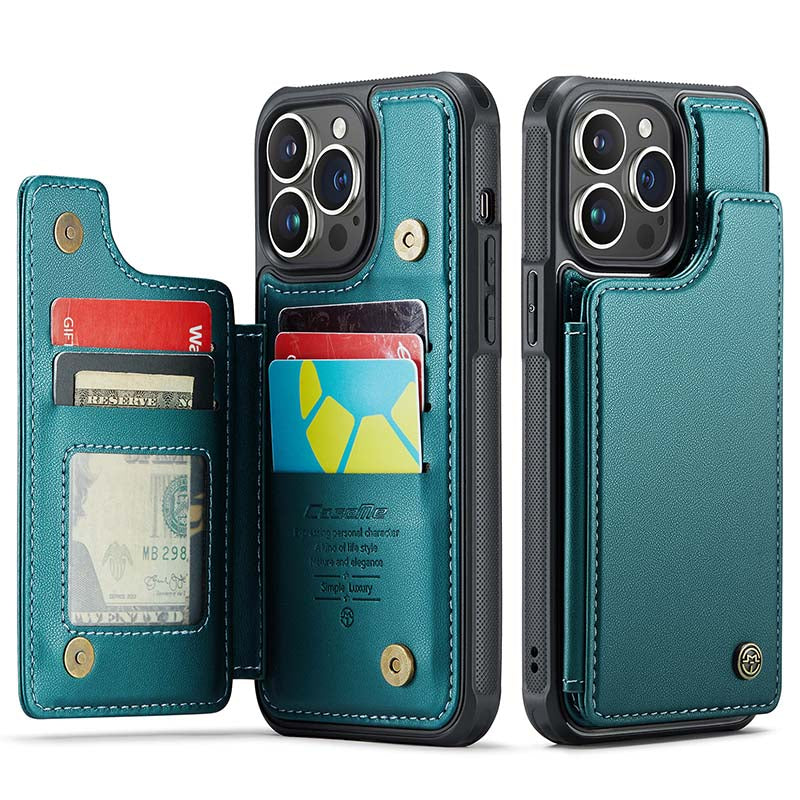 CaseMe Cardholder RFID Phone Case Green