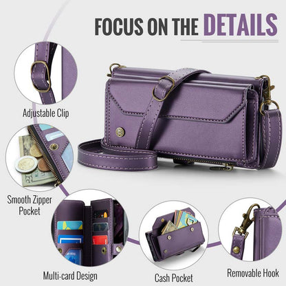 CaseMe Crossbody RFID Phone Bag Purple