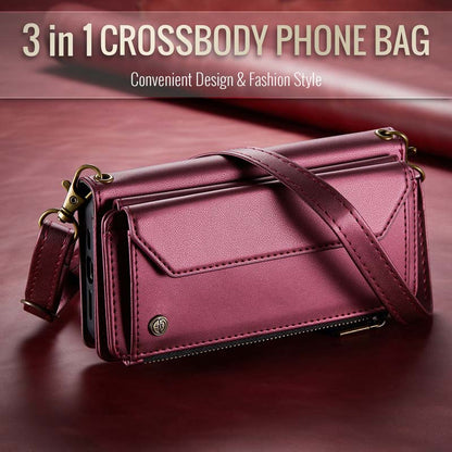 CaseMe Crossbody RFID Phone Bag Red