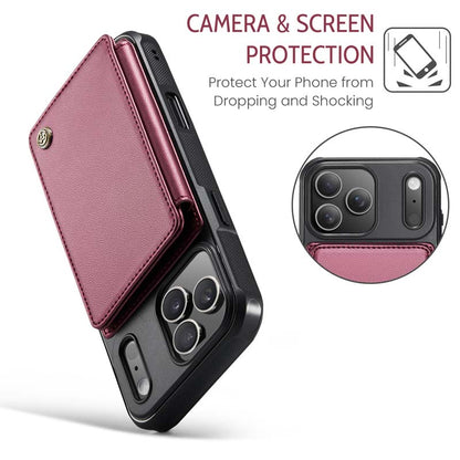 CaseMe Cardholder RFID Phone Case Red Wine