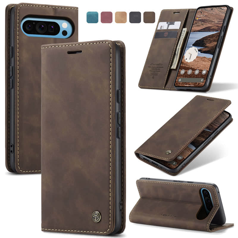 CaseMe Retro Wallet Case Coffee