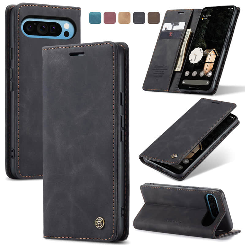 CaseMe Retro Wallet Case Black