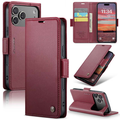 CaseMe RFID Wallet Case Red