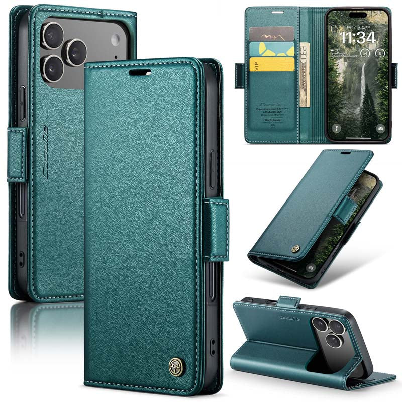 CaseMe RFID Wallet Case Green