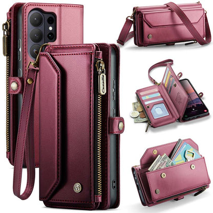 CaseMe Crossbody RFID Phone Bag Red