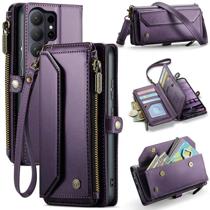 CaseMe Crossbody RFID Phone Bag Purple