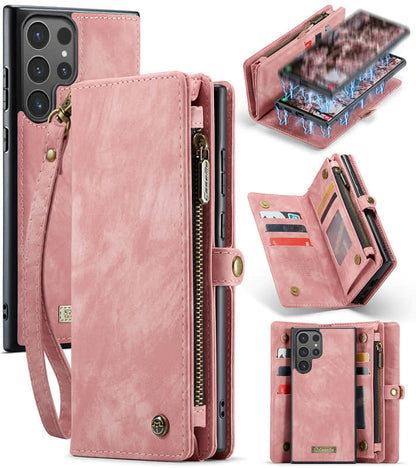 CaseMe Zipper Wallet Detachable Case Pink